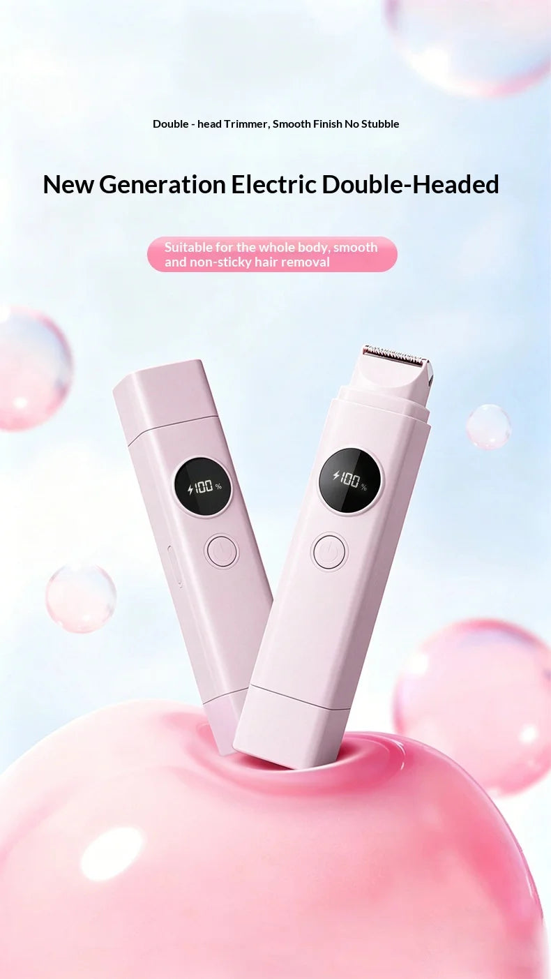 2-in-1 Painless Electric Hair Remover for Face and Body - 7
