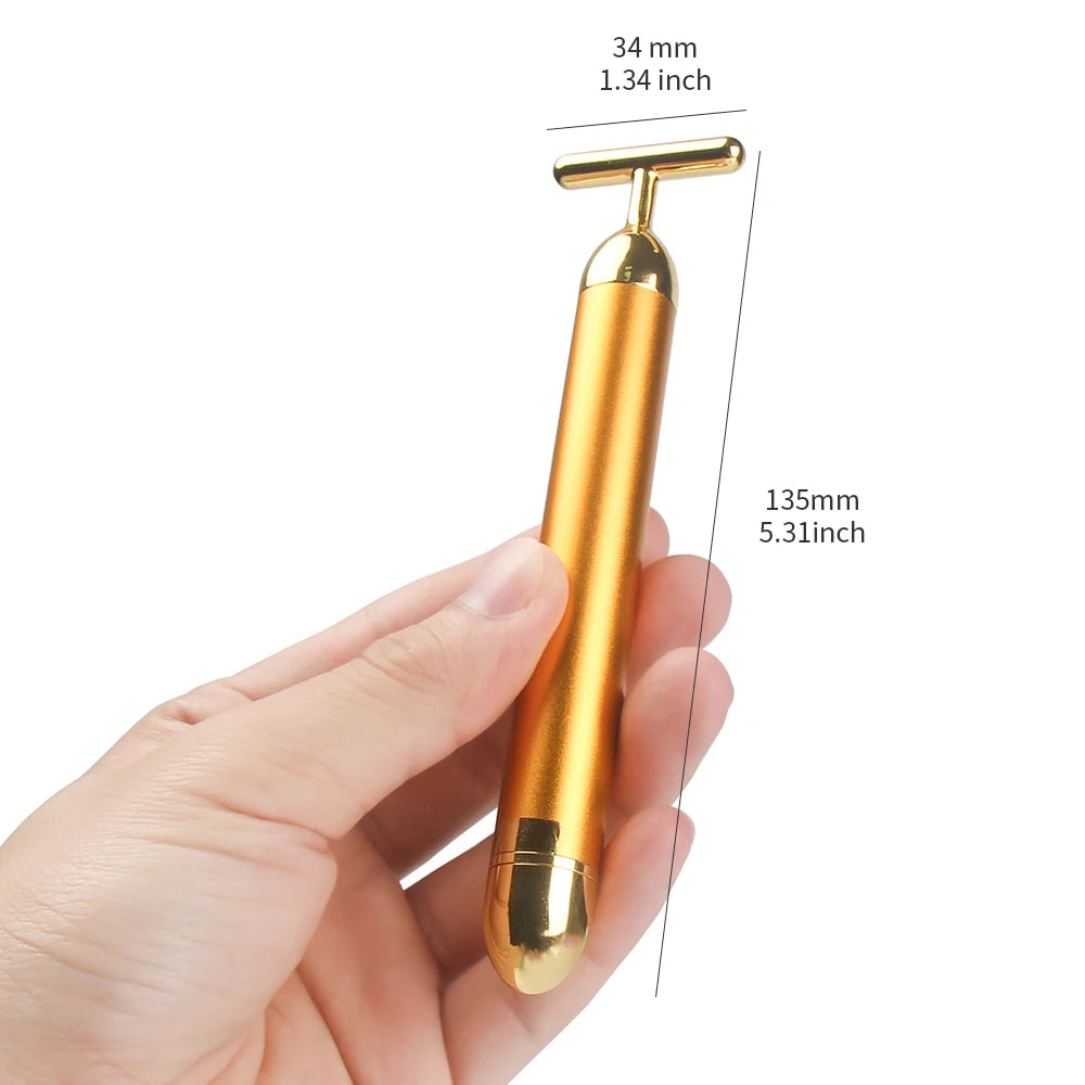 24k Gold Vibrating Facial Slimming and Firming Beauty Bar - 29