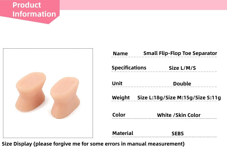 Silicone Gel Toe Separators for Pain Relief and Bunion Correction - 7