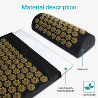 Acupressure Massage Mat and Pillow Set for Muscle Pain Relief