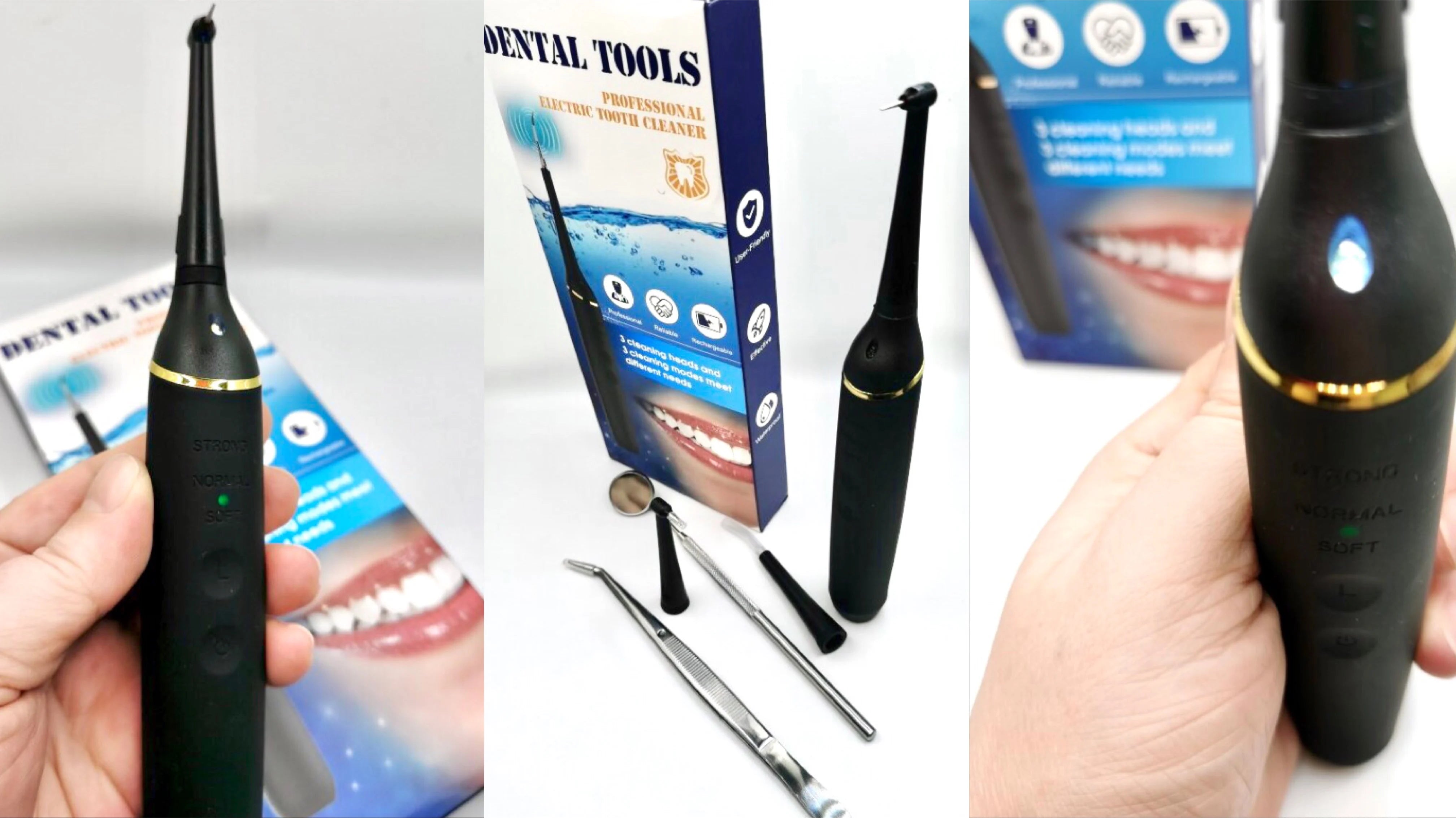Electric Sonic Tooth Calculus & Tartar Remover Tool - 8