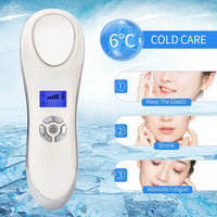 Hot & Cold Facial Vibration Massager for Skin Tightening