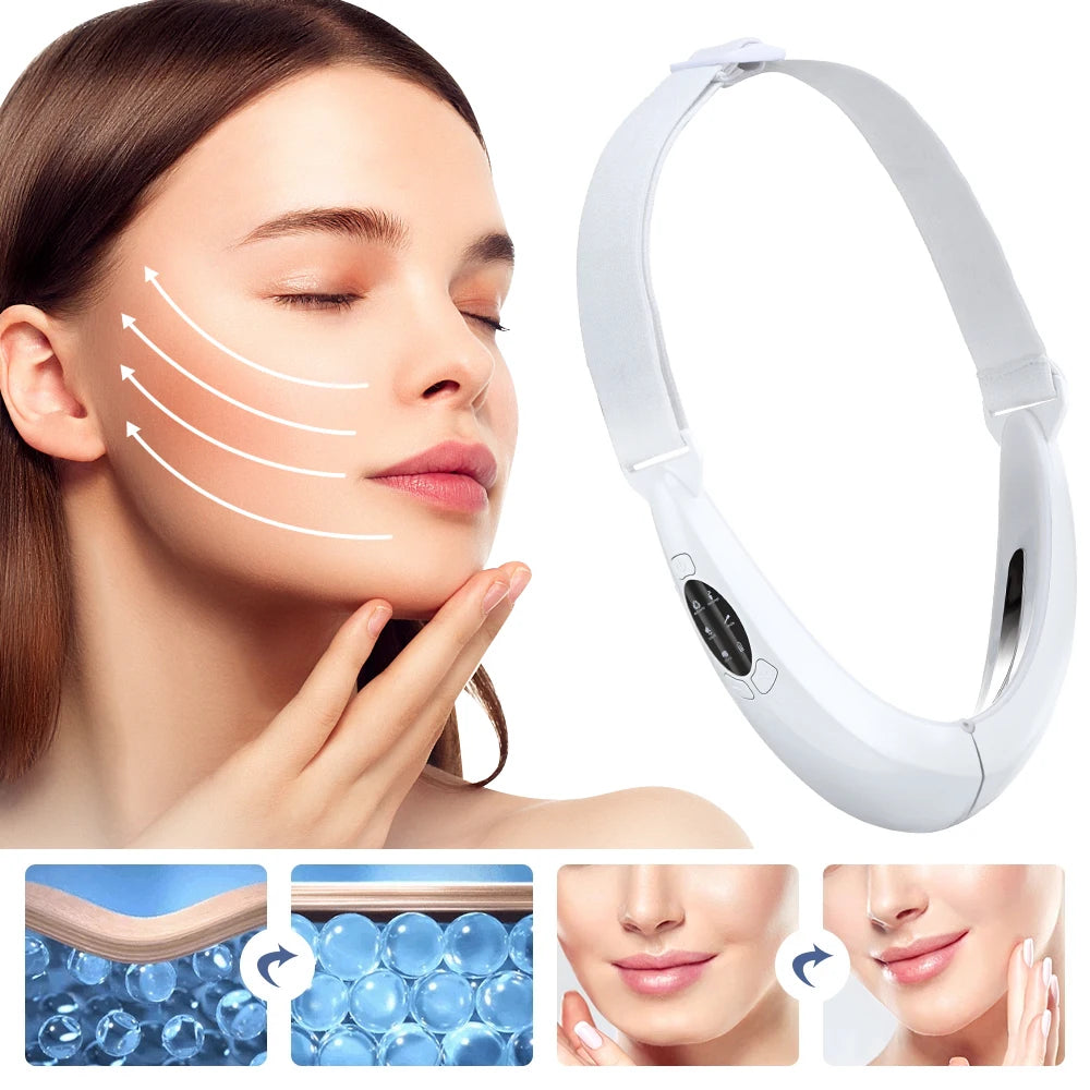 LED Photon Therapy V-Line Face Lifting Massager - 2