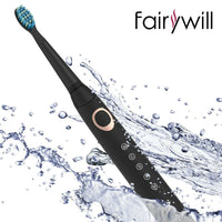Sonic Rechargeable Electric Toothbrush with 8 Brush Heads
