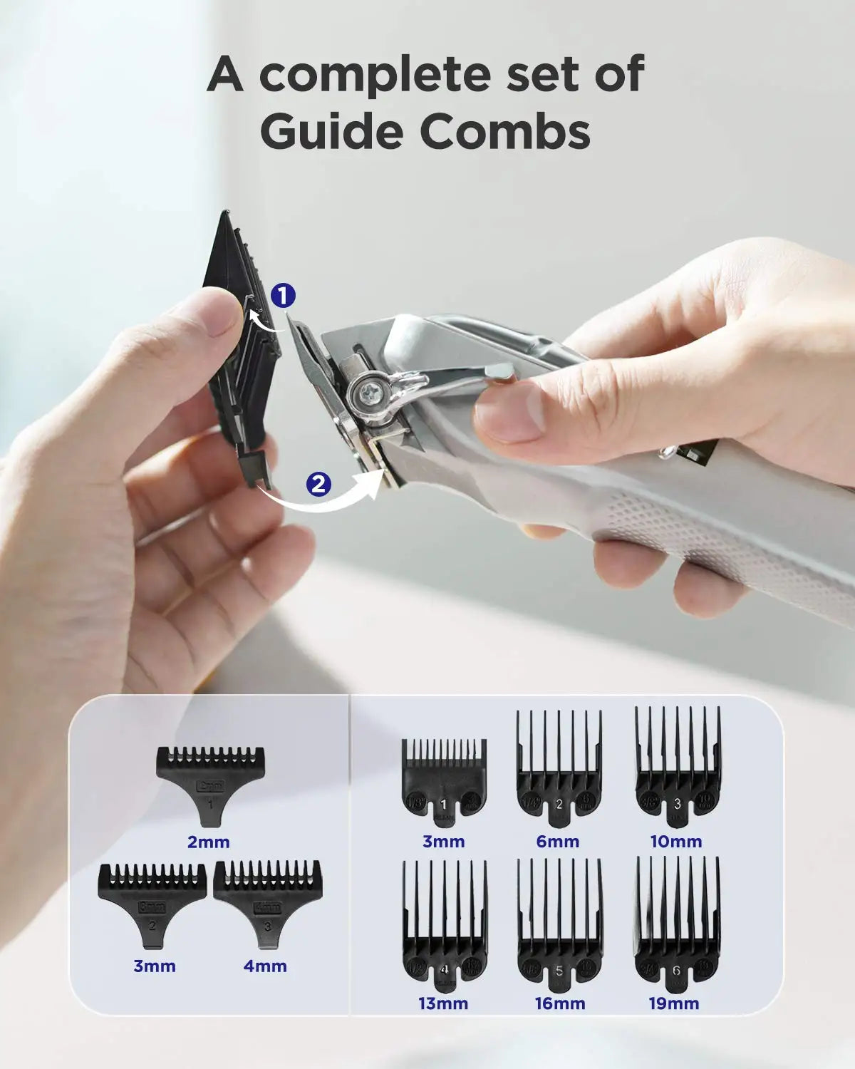 Professional Cordless Hair Cutting and Grooming Kit - 15