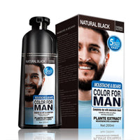 Instant Beard and Hair Dye Shampoo for Men