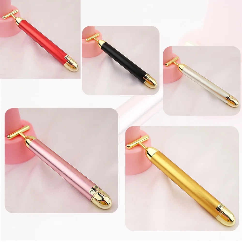 24k Gold Vibrating Facial Slimming and Firming Beauty Bar - 14