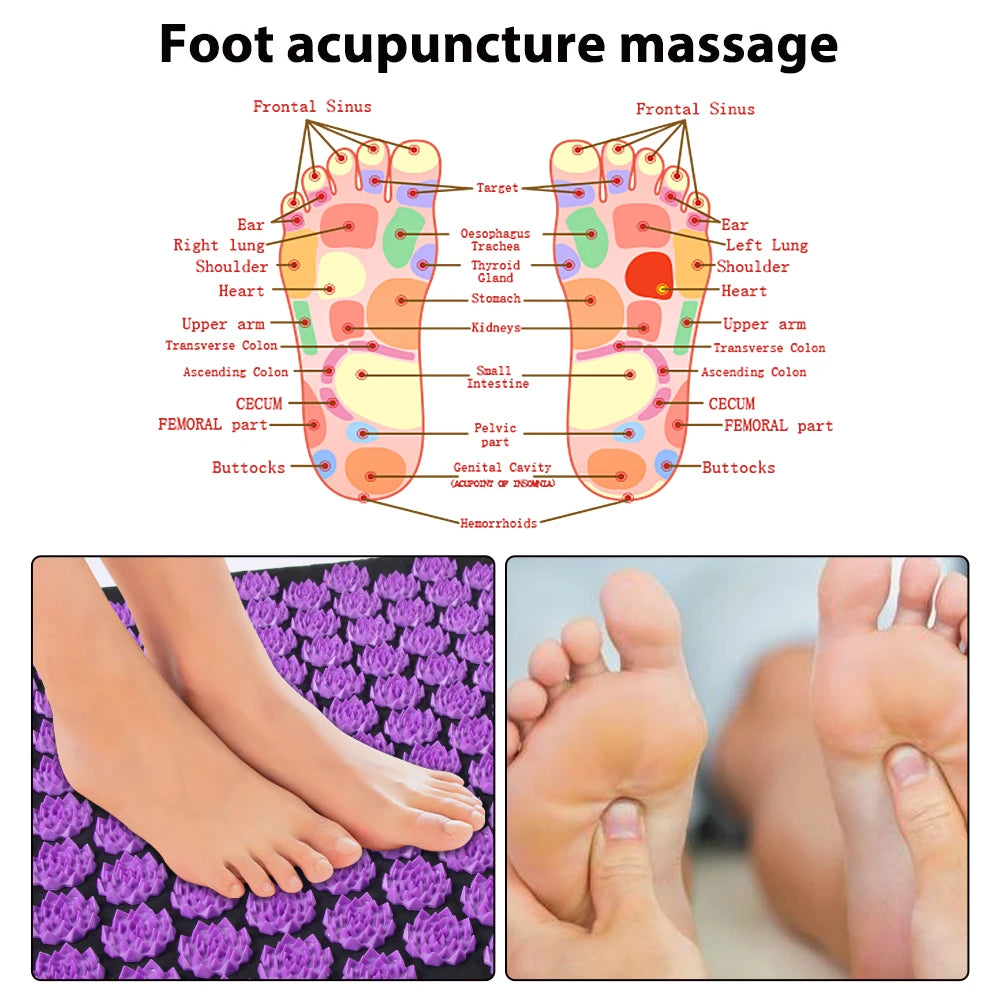 Acupressure Massage Mat and Pillow Set for Muscle Relief - 13