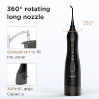 Portable Cordless Water Flosser for Deep Teeth Cleaning