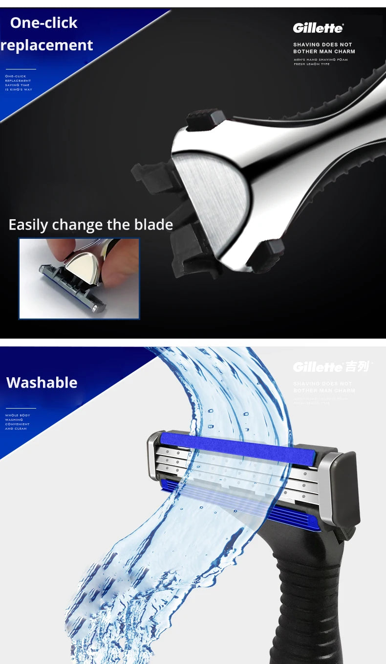 3-Layer Manual Shaving Razor for Men - 11