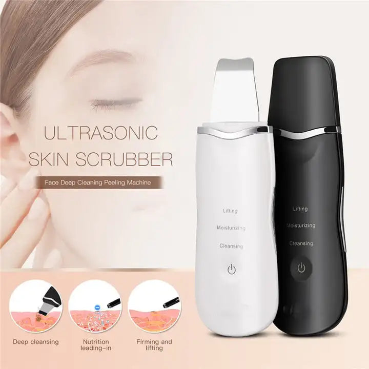 3-in-1 Ultrasonic Facial Skin Scrubber and Pore Cleaner - 7