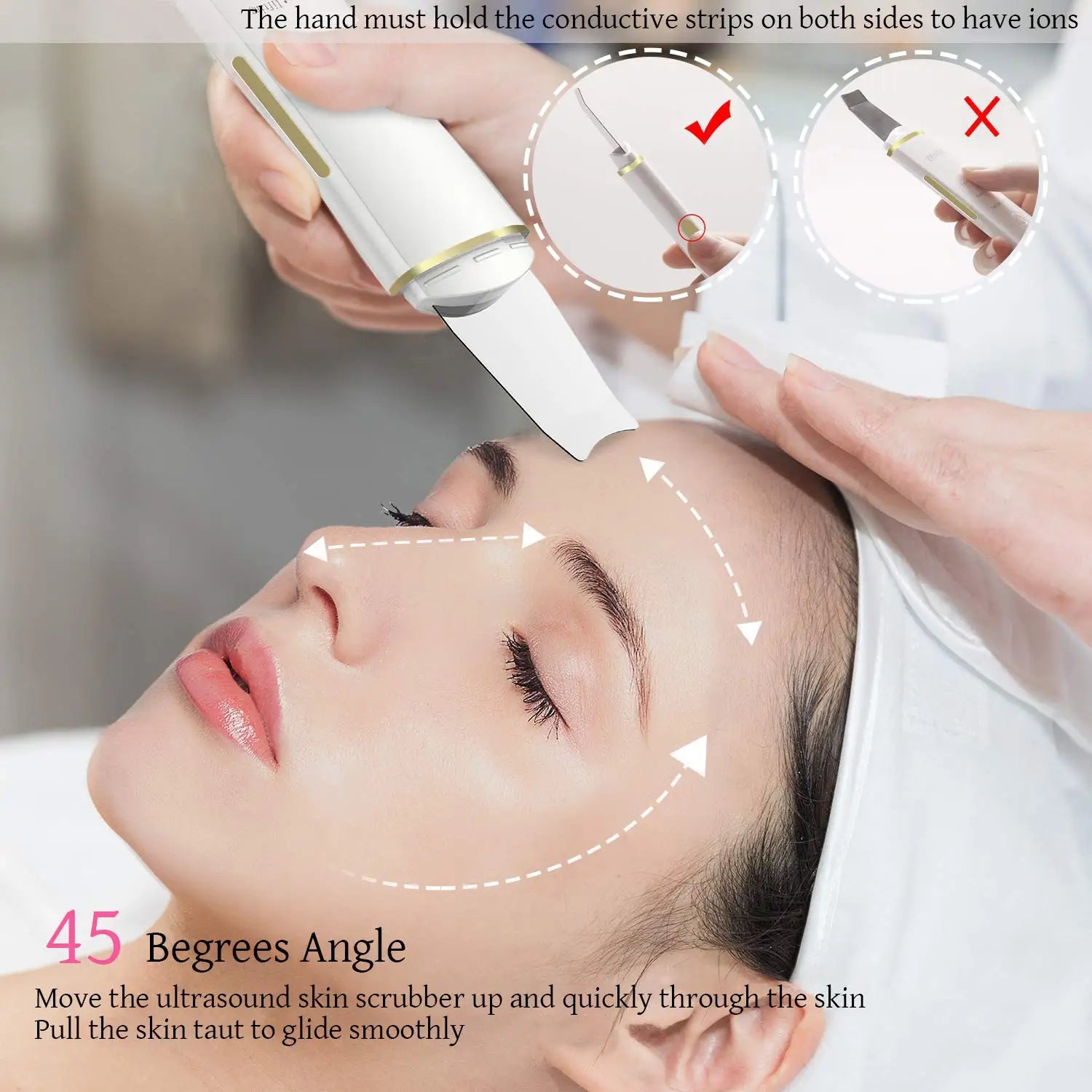 Ultrasonic Facial Skin Scrubber and Pore Cleaner - 12