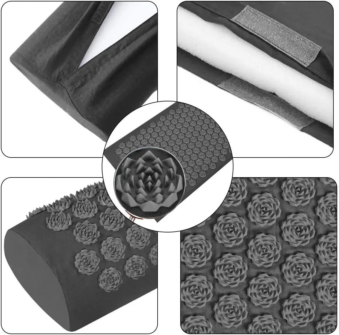 Acupressure Massage Mat and Pillow Set for Muscle Pain Relief - 11