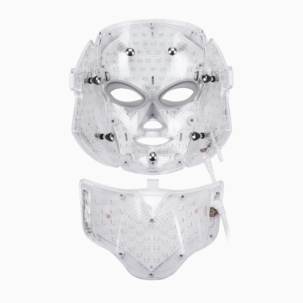 7-Color LED Facial and Neck Light Therapy Mask - 20