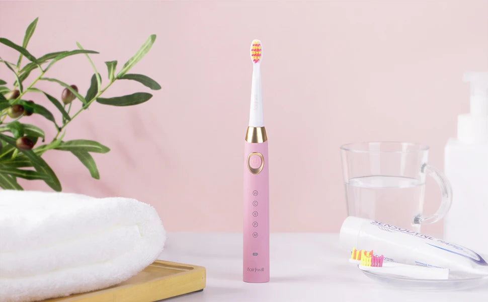 Sonic Rechargeable Electric Toothbrush with 8 Brush Heads - 24