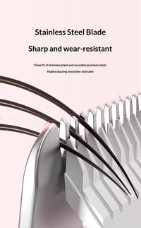 2-in-1 Painless Electric Hair Remover for Face and Body