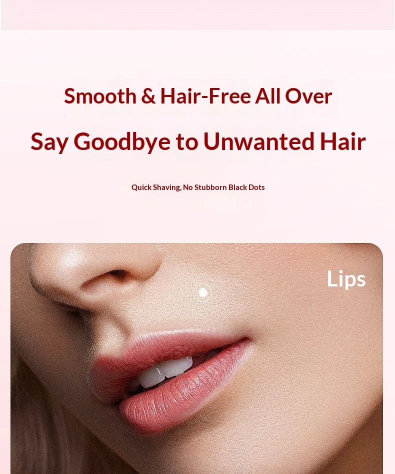 2-in-1 Painless Electric Hair Remover for Face and Body - 18