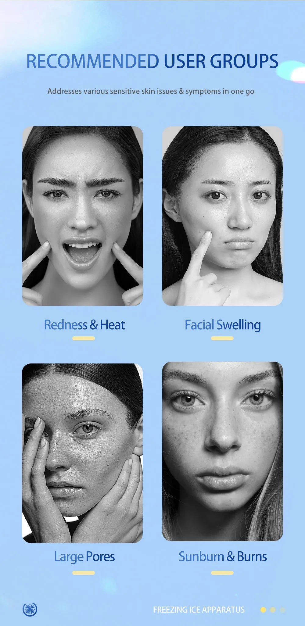 Cryo Facial Ice Roller for Puffy Skin and Pore Reduction - 9
