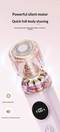 2-in-1 Painless Electric Hair Remover for Face and Body