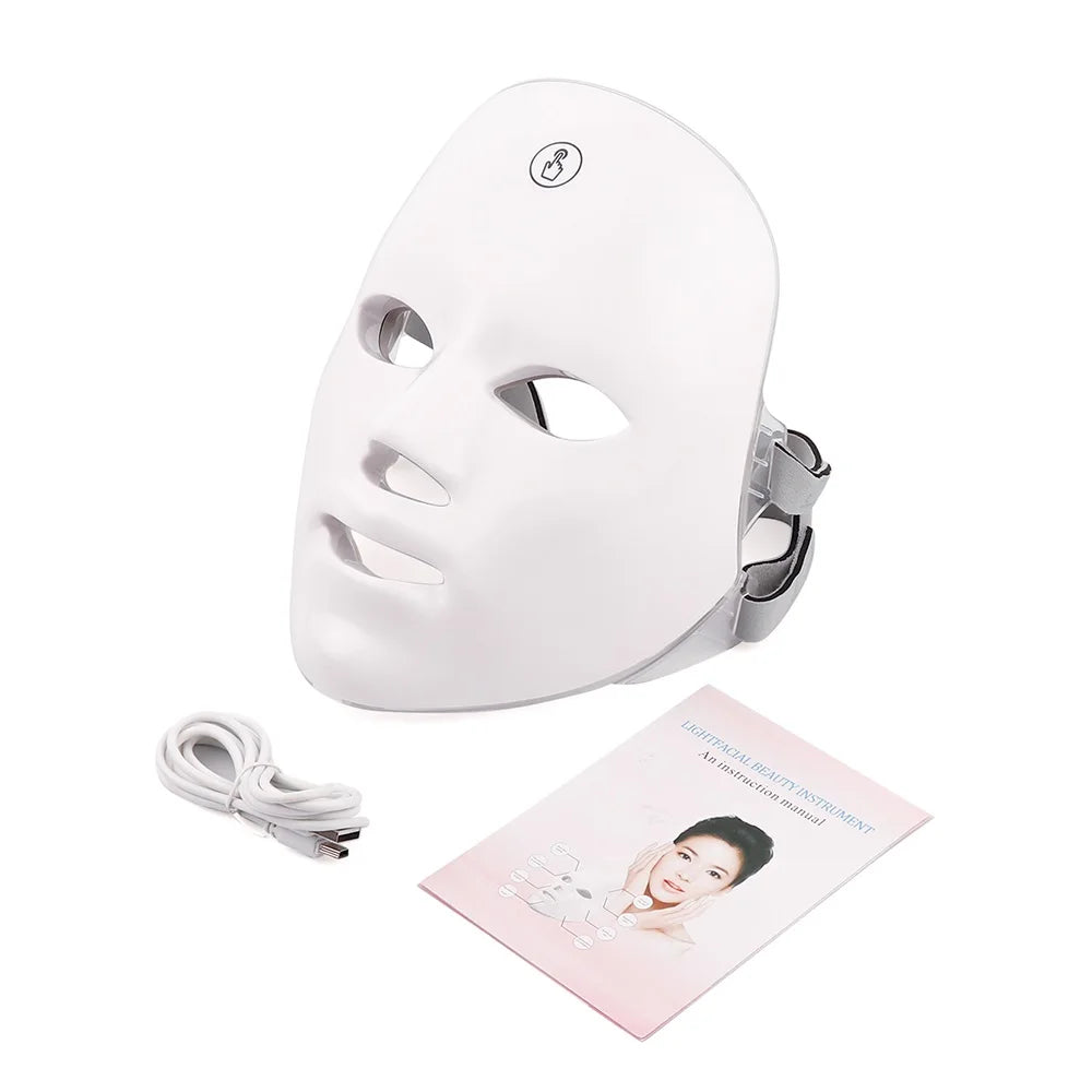 7-Color LED Photon Light Therapy Facial Mask - 27