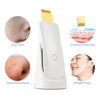 Ultrasonic Facial Skin Scrubber and Pore Deep Cleaning Device