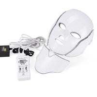 7-Color LED Facial and Neck Light Therapy Mask