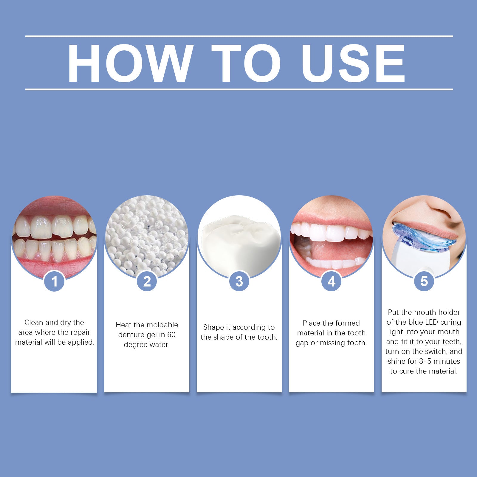 Temporary Tooth Repair and Gap Filling Kit - 9