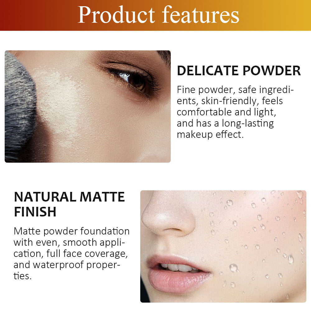 Waterproof Matte Pressed Foundation Powder - 53