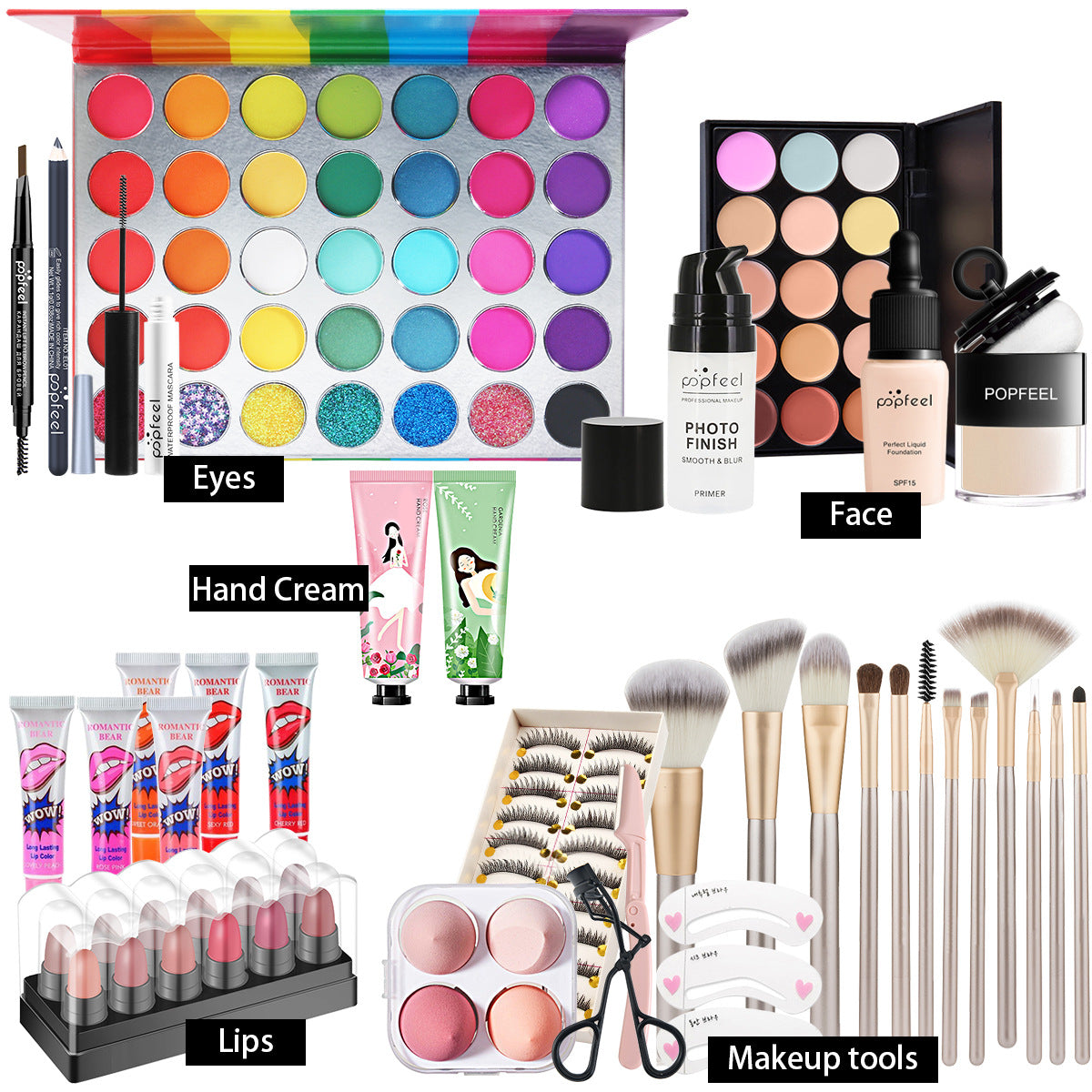 All-in-One Professional Makeup Kit Gift Set - 8