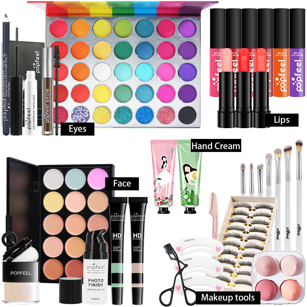 All-in-One Professional Makeup Kit Gift Set - 17