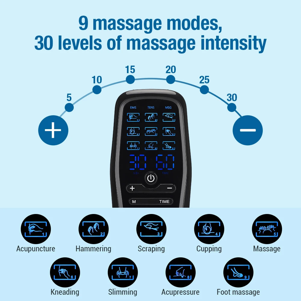 Portable TENS & EMS Muscle Stimulator for Pain Relief - 22