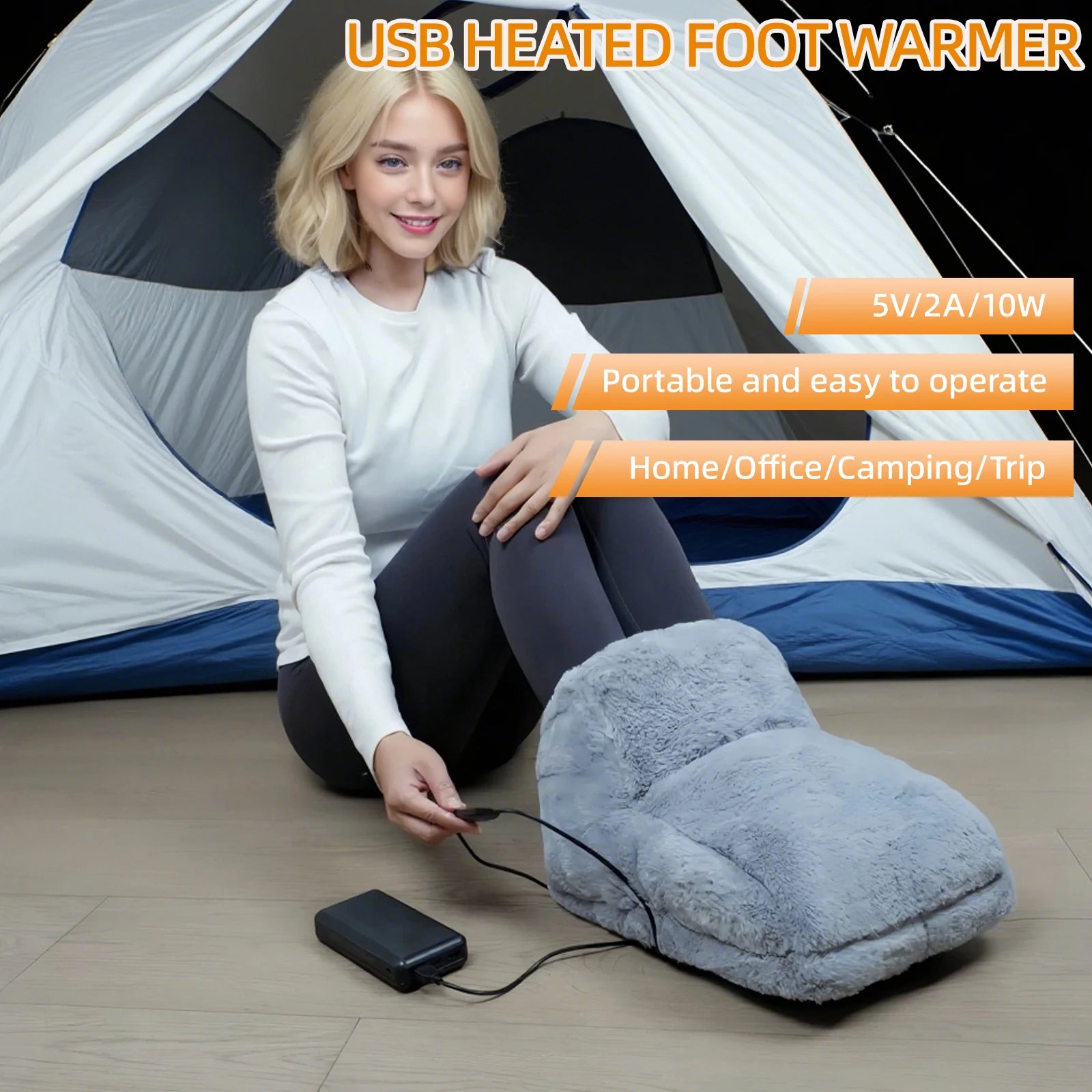 USB Heated Foot Warmer for Cold Feet - 3