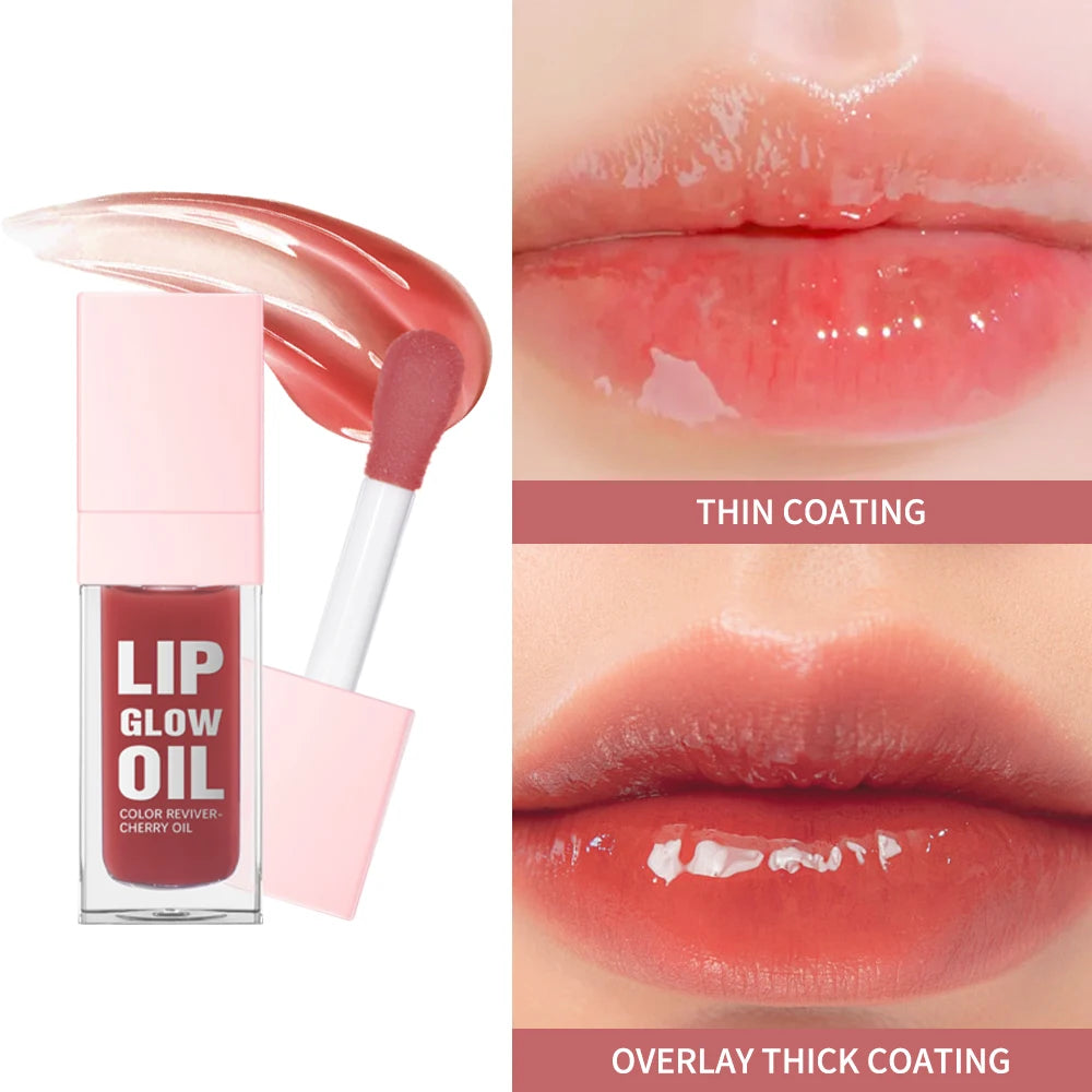 Hydrating Moisturizing Lip Glow Oil for Glossy Lips - 3