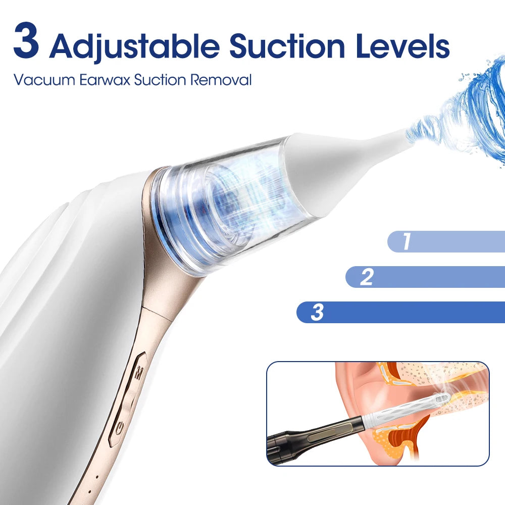 Electric Ear Wax Removal Vacuum Cleaner Set - 3