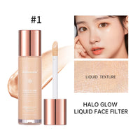 Liquid Glow Face Filter Highlighter for Dewy Skin