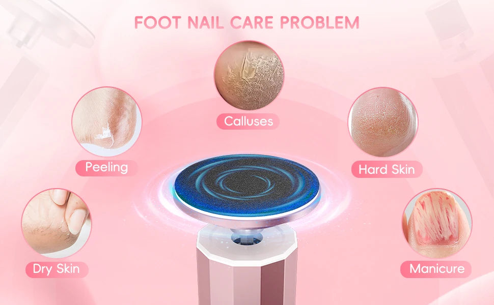 2-in-1 Electric Foot Callus Remover and Nail Polisher - 10
