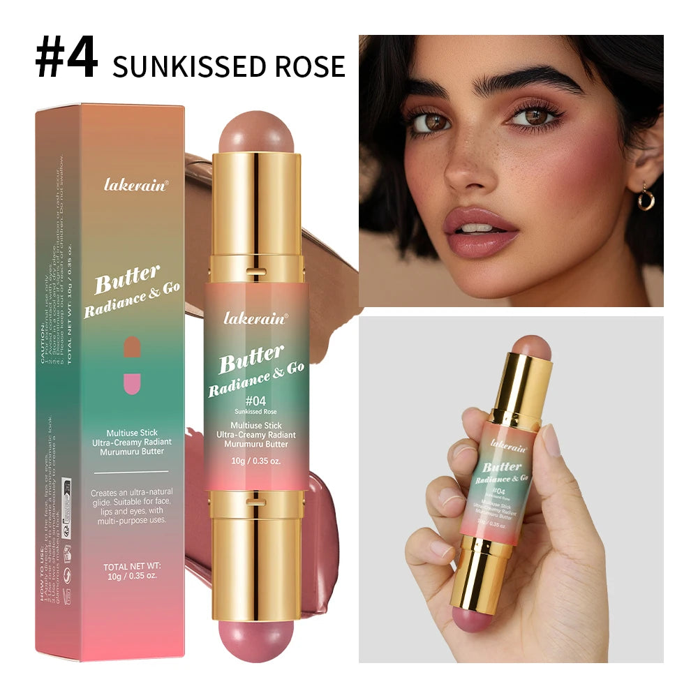 2-in-1 Dual-Ended Bronzer and Blush Makeup Stick - 23