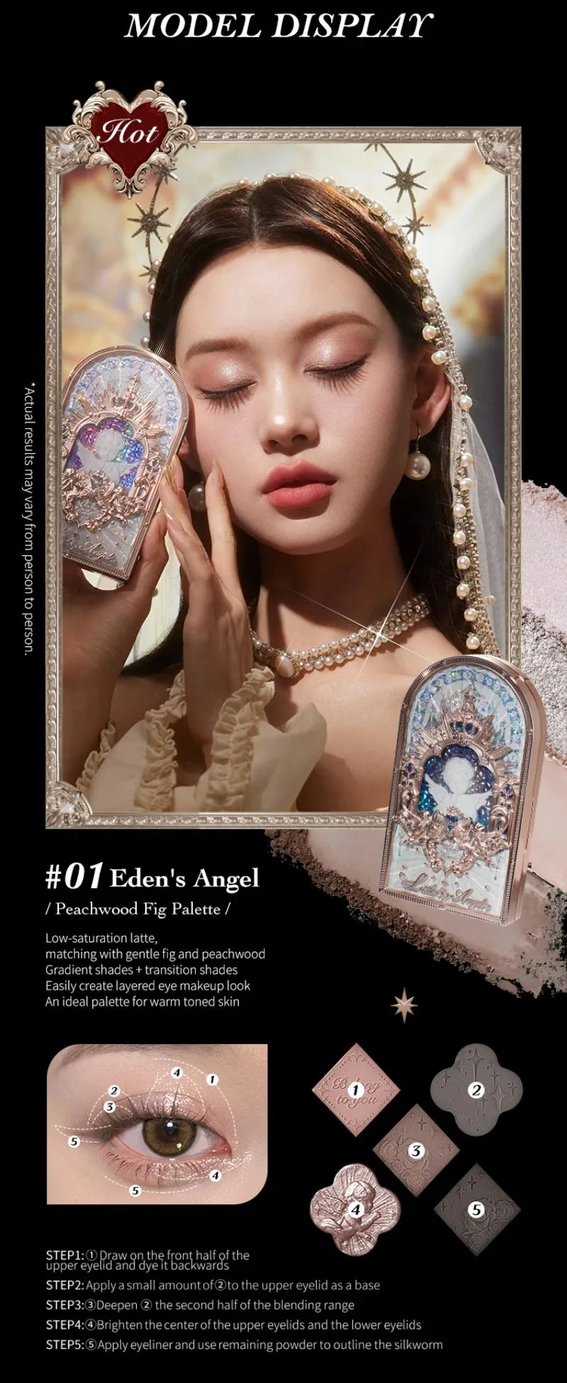 Nine-Color Angel Themed Eyeshadow Palette - 12