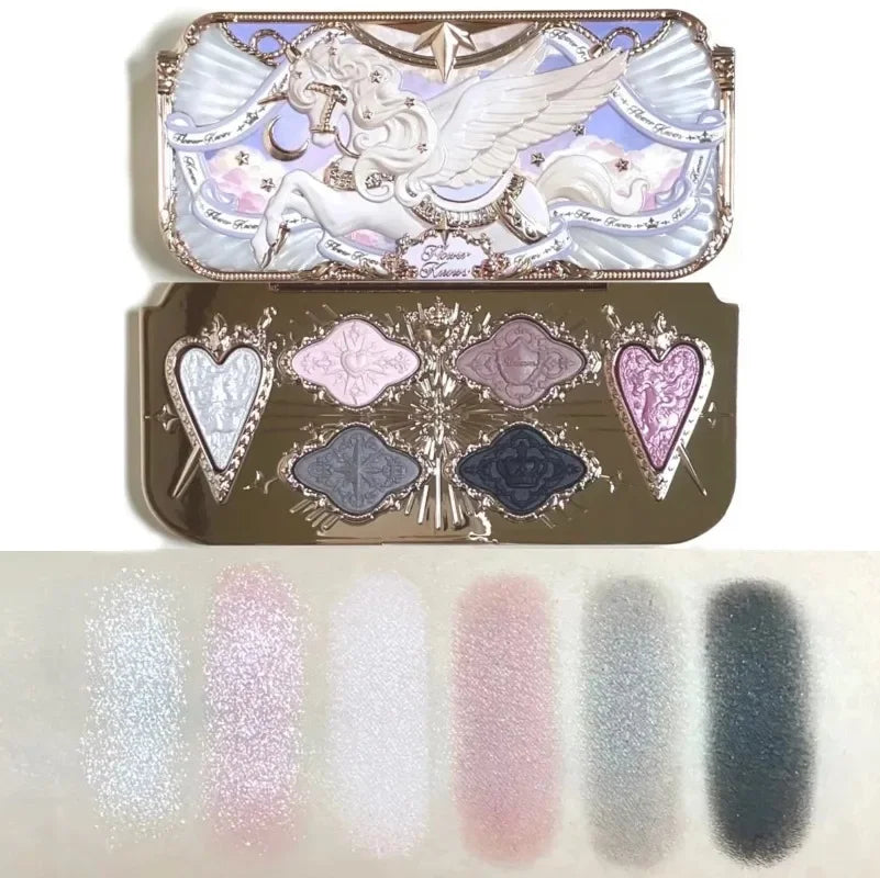 6-Color Shimmer and Matte Eyeshadow Palette - 12