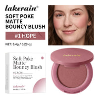 Matte Bouncy Cream-to-Powder Blush for Natural Glow