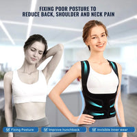 Adjustable Back Brace and Posture Corrector for Pain Relief