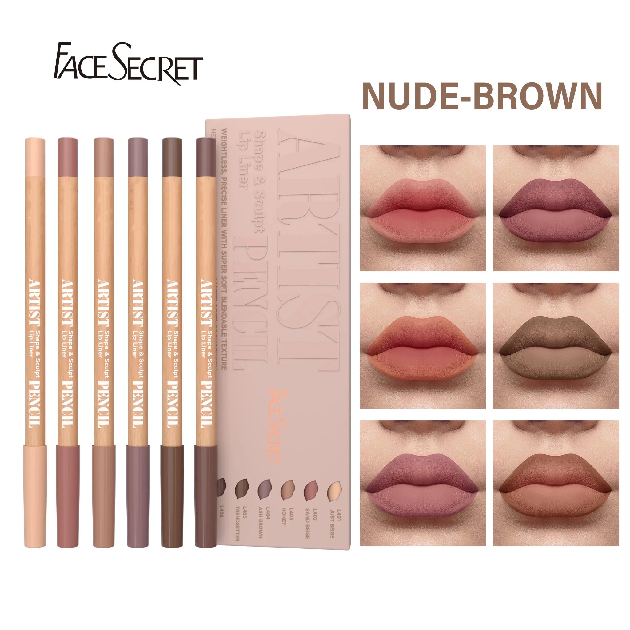 Matte Shape and Sculpt Lip Liner Pencil Set - 12