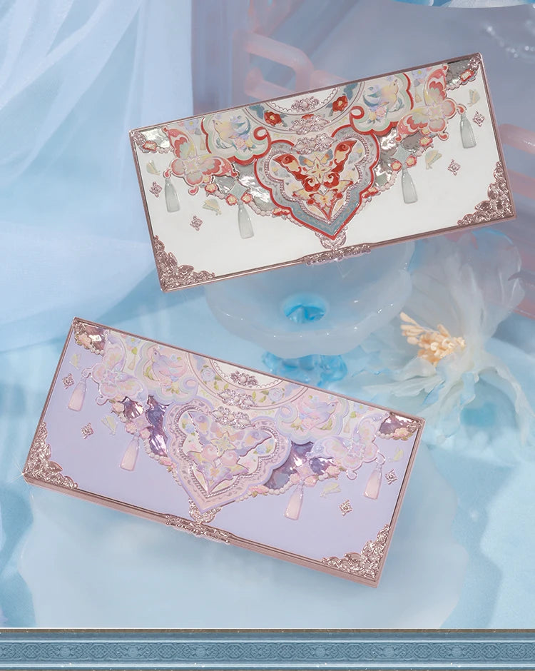6-Color Butterfly Embossed Eyeshadow Palette - 27