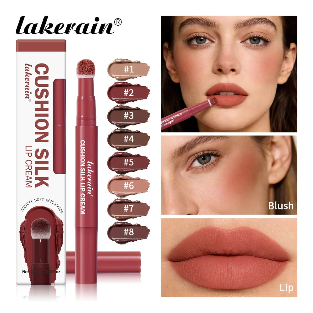 2-in-1 Cushion Lip Cream and Blurring Cheek Blush - 1