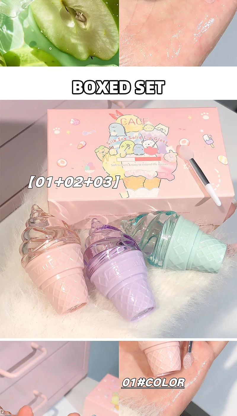 Hydrating Ice Cream Lip Gloss for Smooth, Glossy Lips - 14