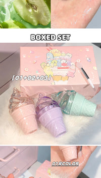 Hydrating Ice Cream Lip Gloss for Smooth, Glossy Lips