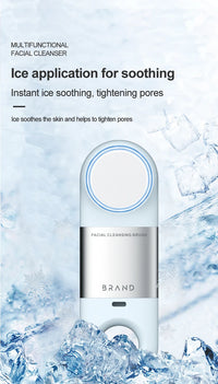 Hot and Cold Facial Cleansing Brush with Heated Massage