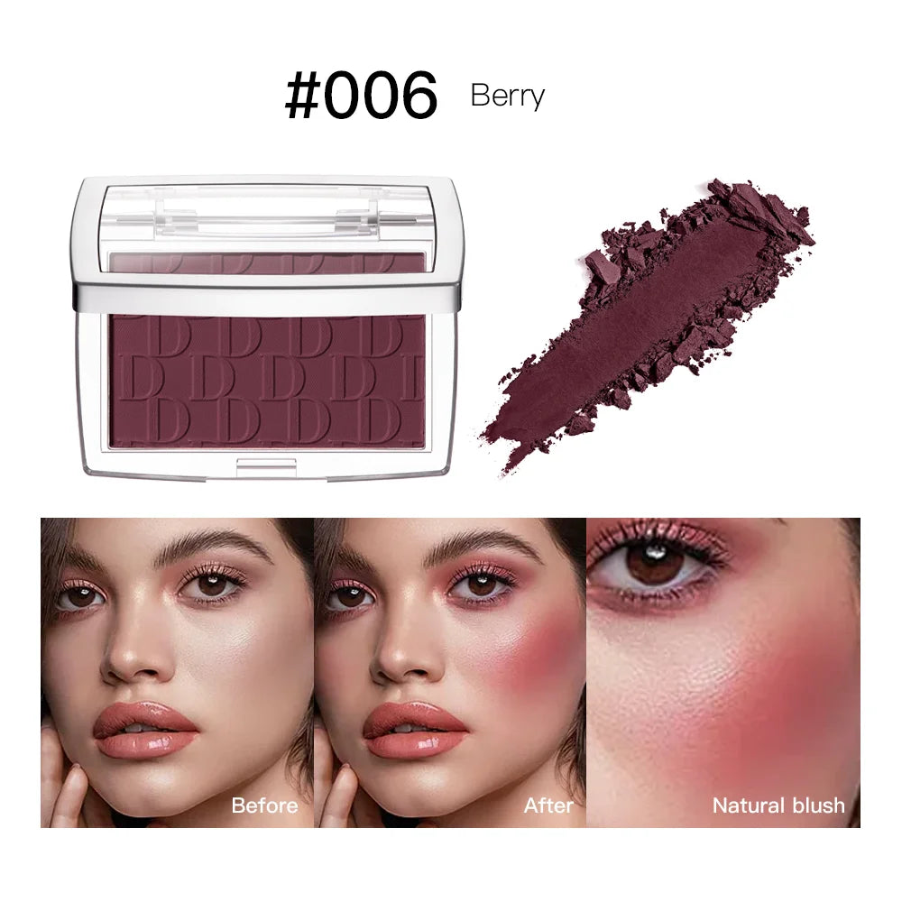 Matte Embossed Blush Palette for Natural Cheek Glow - 23