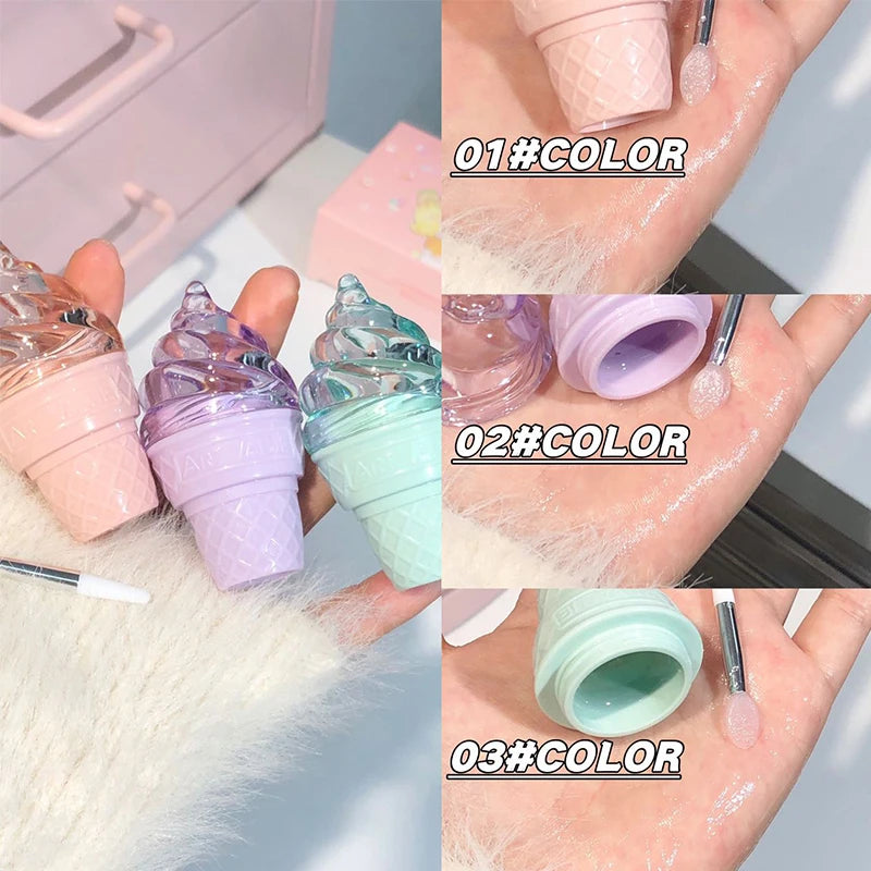 Hydrating Ice Cream Lip Gloss for Smooth, Glossy Lips - 6