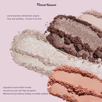 5-Color Pressed Glitter Eyeshadow Palette